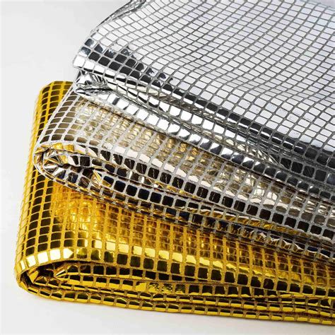 metallic disco mirror sheet fabric|35yd Silver Metallic Disco Fabric Roll .